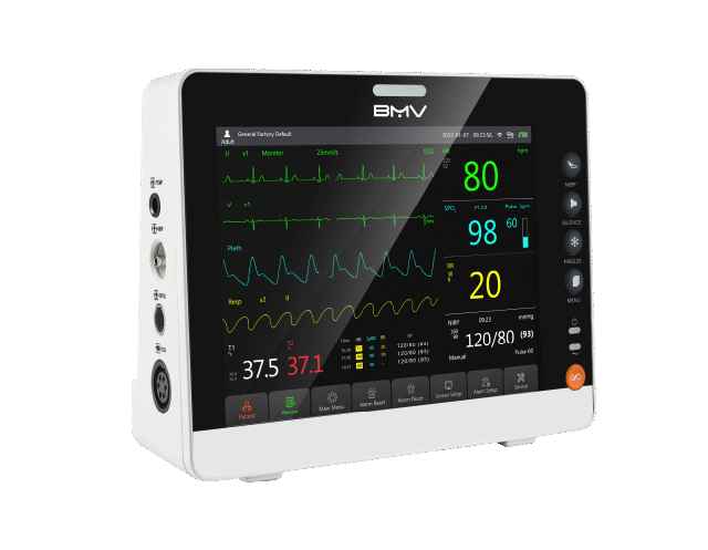 VueSign™ BMO100 (4)8" Multi- parameter Compact ECG Bedside Patient Monitor